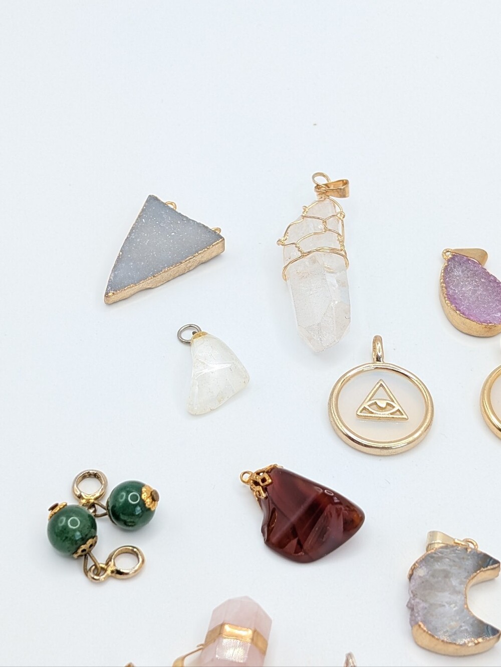 Mixed Gemstone Pendant Lot of 28 - Picture 3 of 7
